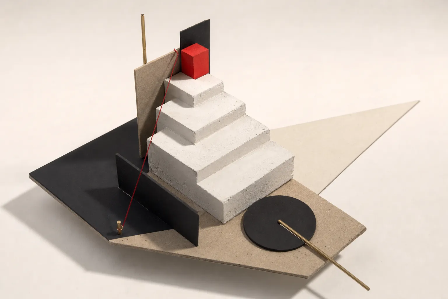 A constructivist study model depicting five operational courses from data to compliance.